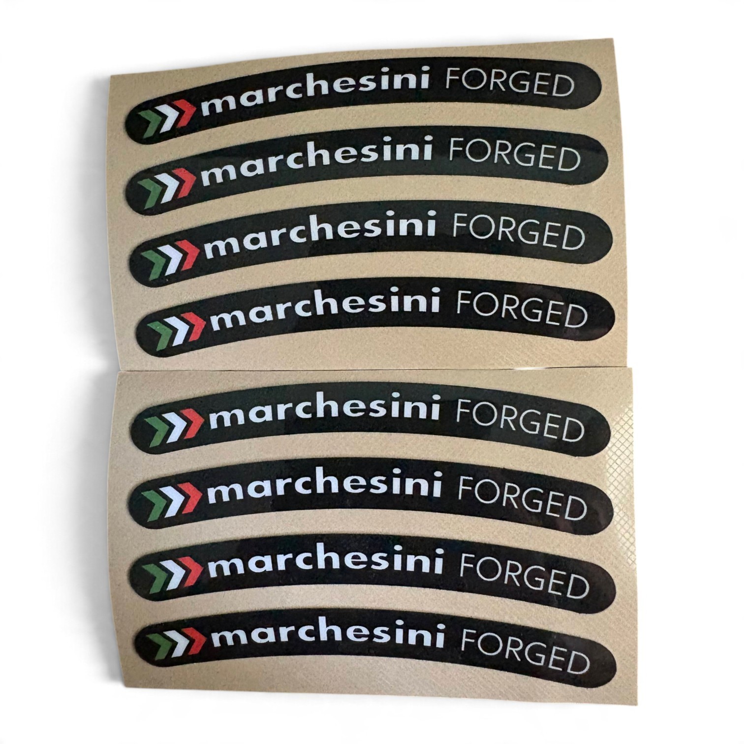 Marchesini White Forged Wheel Vinyl Decal Rim Stickers Set Ducati