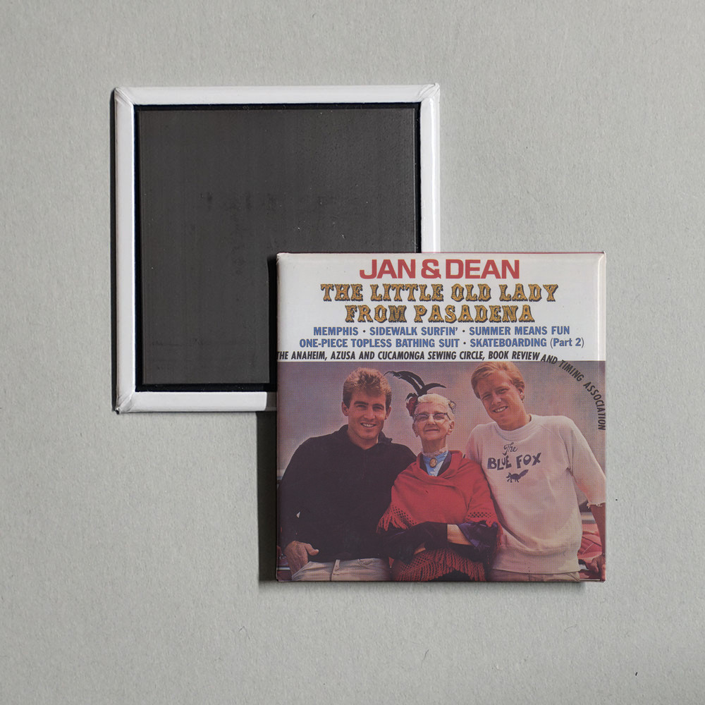 Jan & Dean - The Little Old Lady From Pasadena Album Cover Locker Fridge Magnet