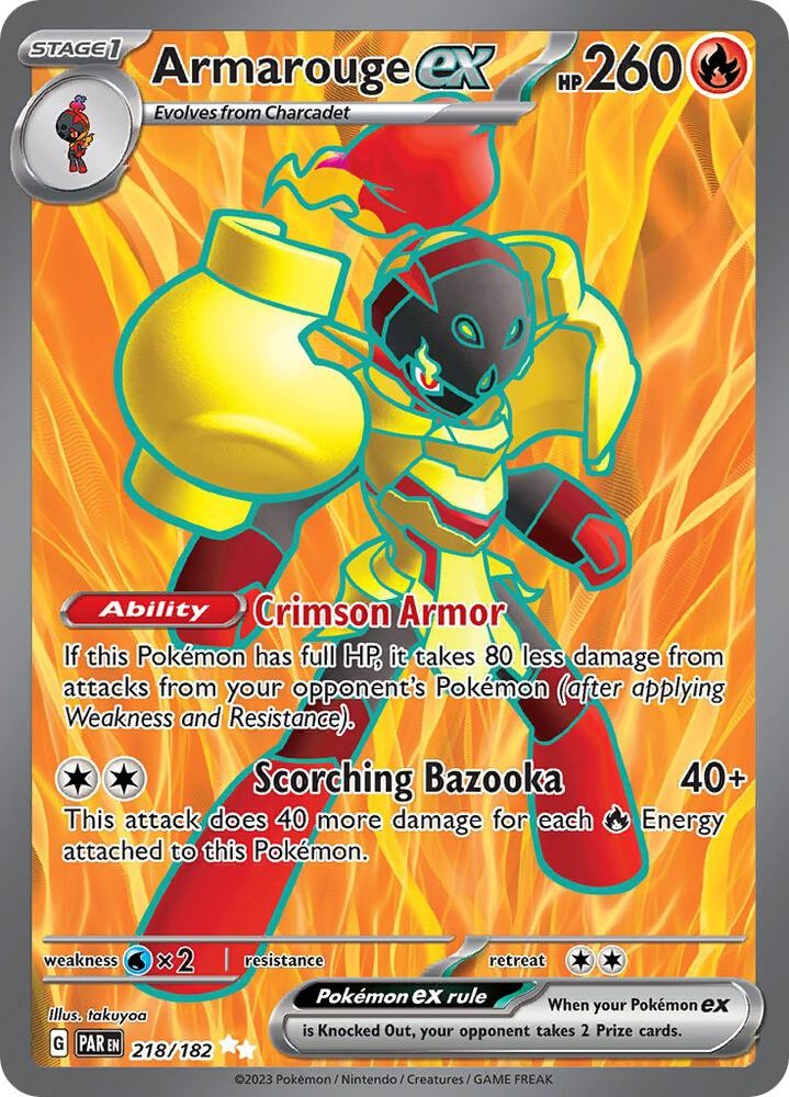Armarouge ex Ultra Rare SV04: Paradox Rift 218/182 NM