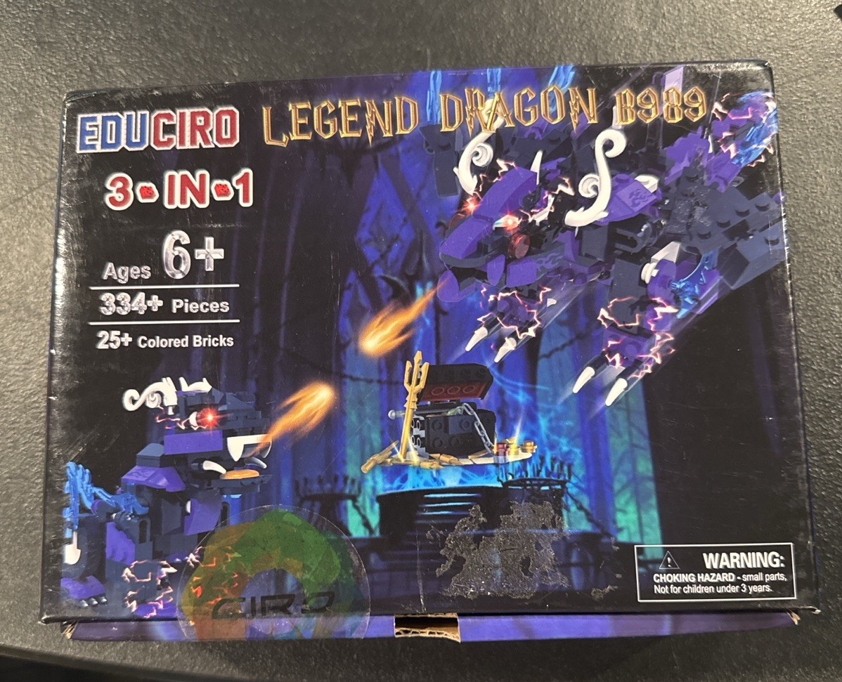 EDUCIRO Legend Dragon Building Kit B989. Super Rare EDUCIRO Legend Dragon Building Kit B989. Super Rare