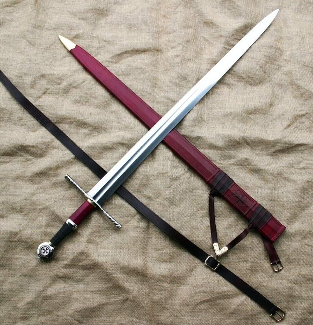 Beautiful Game Of Thrones Custom Handmade Viking Sword With Wood Scabbard 