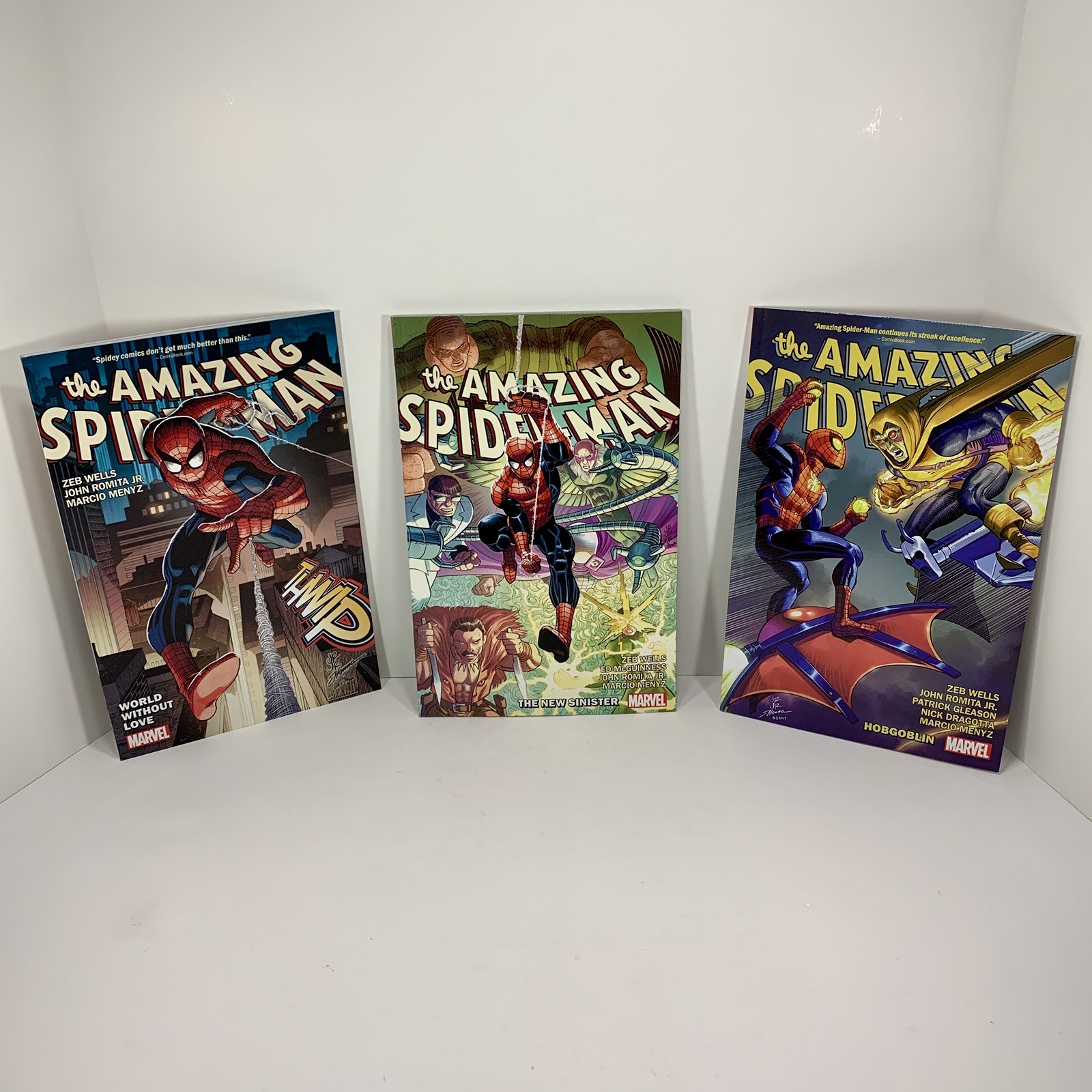 The Amazing Spider-Man Lot Vols. 1-3  TPB Marvel Comics Zeb Wells John Romita