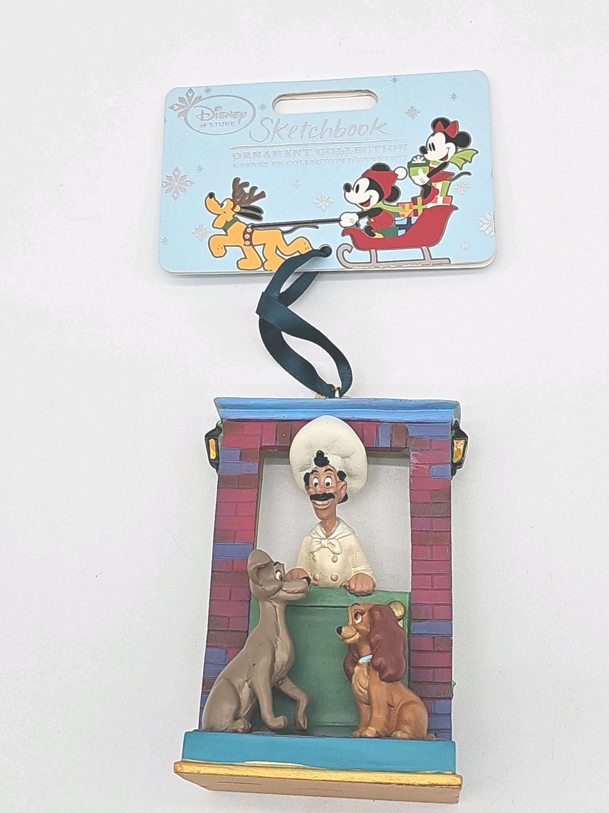 2015 Disney Sketchbook Lady and the Tramp Bella Notte Chef Tony Ornament NEW 