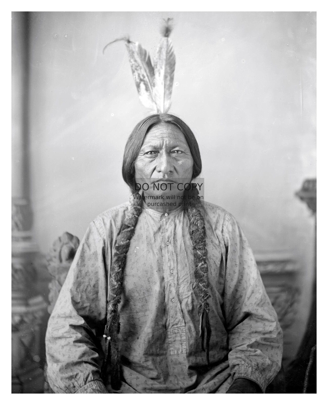 SITTING BULL NATIVE AMERICAN CHIEF 1883 OLD WEST 8X10 PHOTO REPRINT SITTING BULL NATIVE AMERICAN CHIEF 1883 OLD WEST 8X10 PHOTO REPRINT