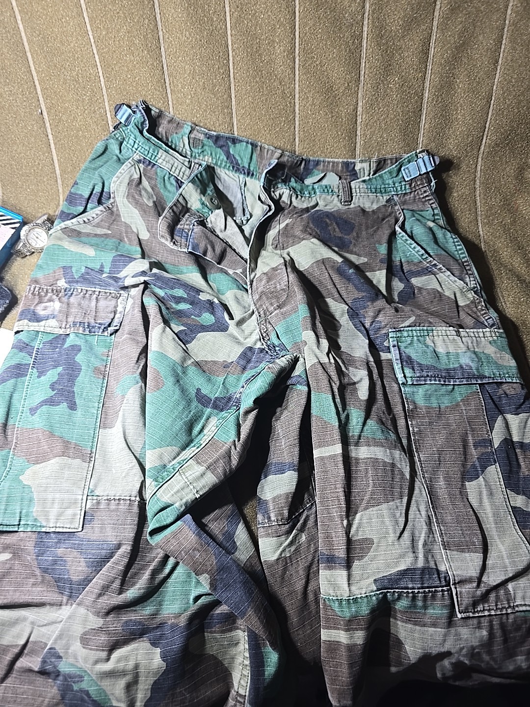 Vintage 90s US Army USGI Woodland Camo BDU Combat Field Pants 
