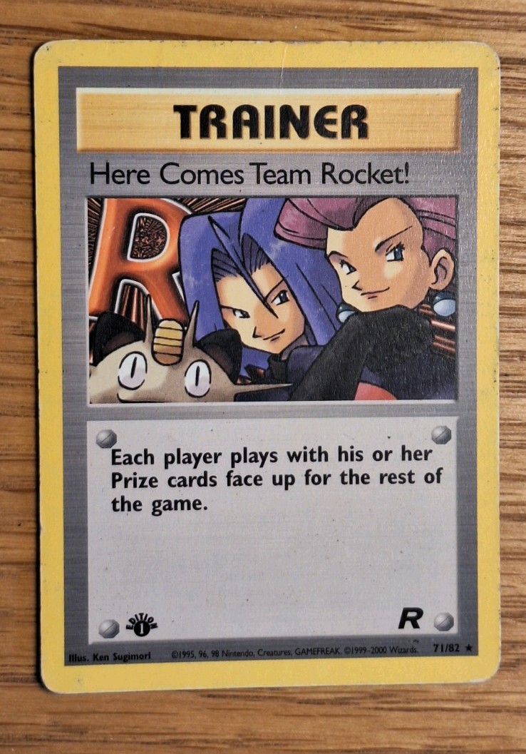 Here Comes Team Rocket 71/82 Team Rocket - Rare - 1st Edition 