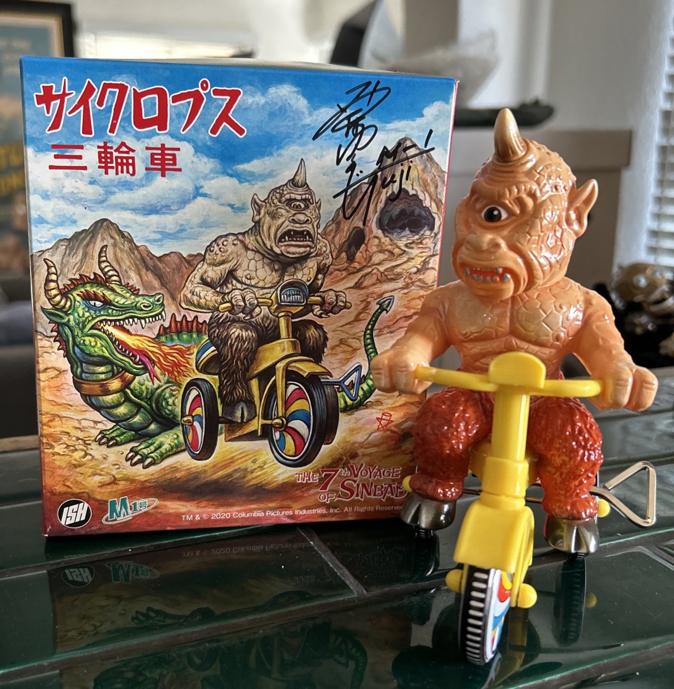 Cyclops Tricycle M1 ISH Sofubi Figure Marusan Bullmark Unopened Japan Signed Cyclops Tricycle M1 ISH Sofubi Figure Marusan Bullmark Unopened Japan Signed