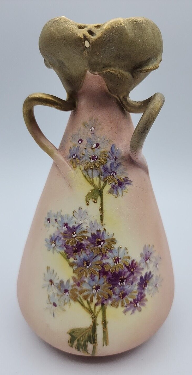 RStK Riessner Stellmacher Kessel Amphora Turn Teplitz Vase ca 7 1/4\