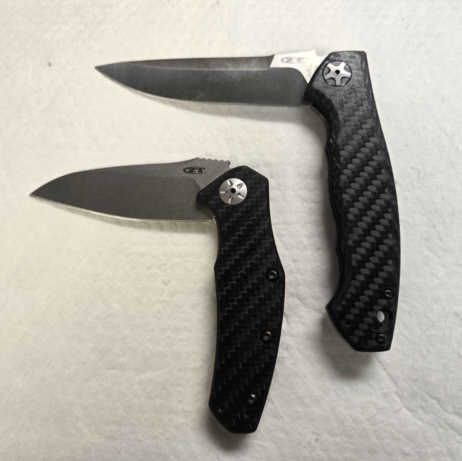 LOT OF 2 *Zero Tolerance 0452CF *Zero Tolerance 0770CF (RARE COLLECTABLE)