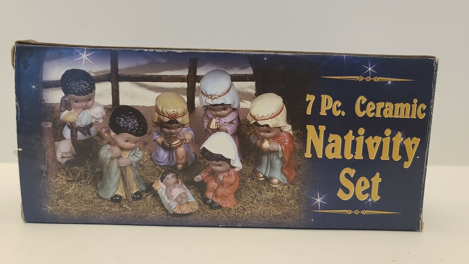 Giftco Childrens Nativity Set 7 pc Ceramic ~New