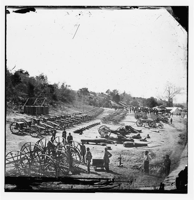 Broadway Landing Va 1865 Federal Ordnance Depot Siege of Petersburg Artillery