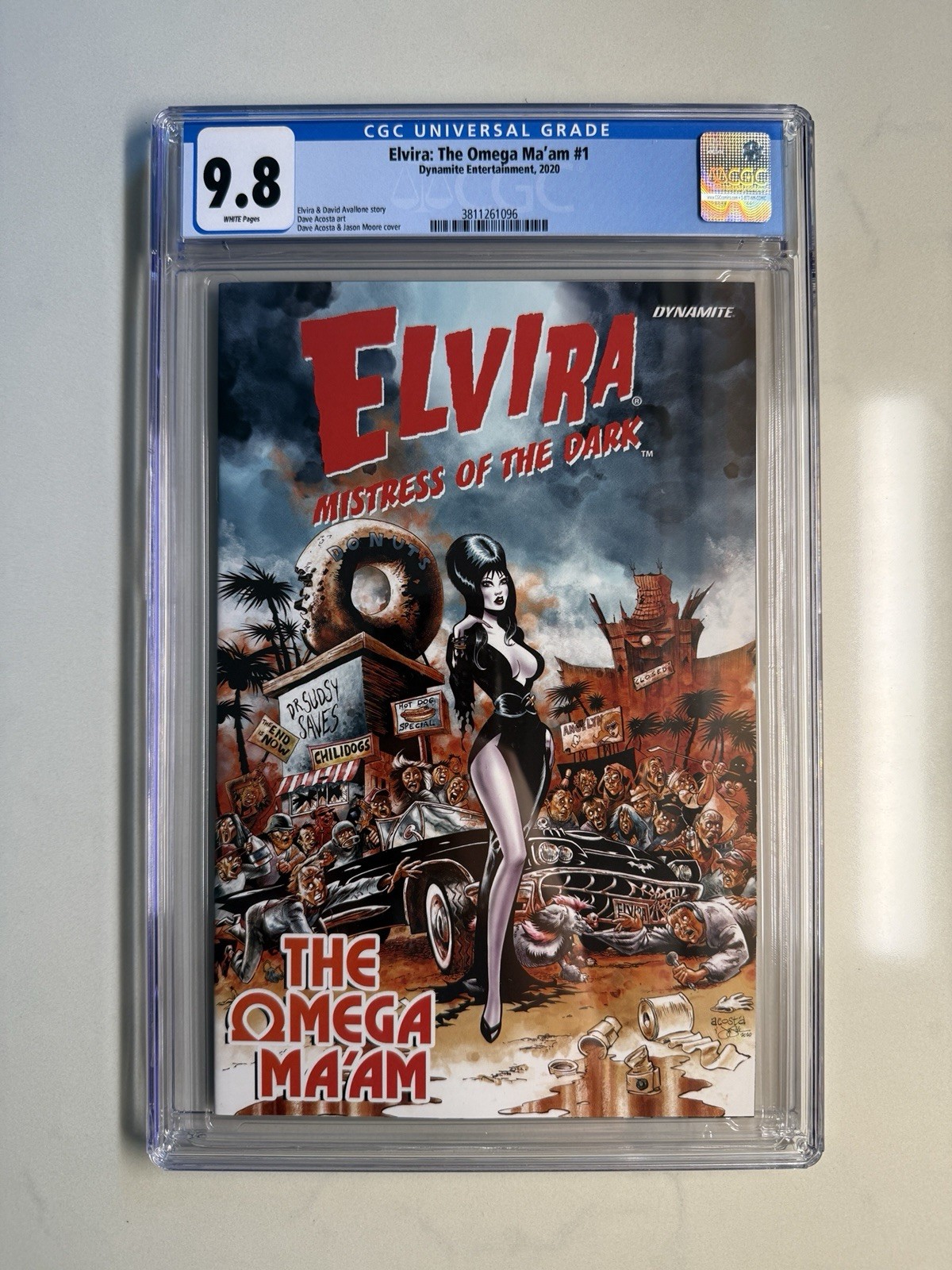 Elvira The Omega Maam 1 CGC 9.8 Dynamite Comic Mistress of Dark Horror Variant
