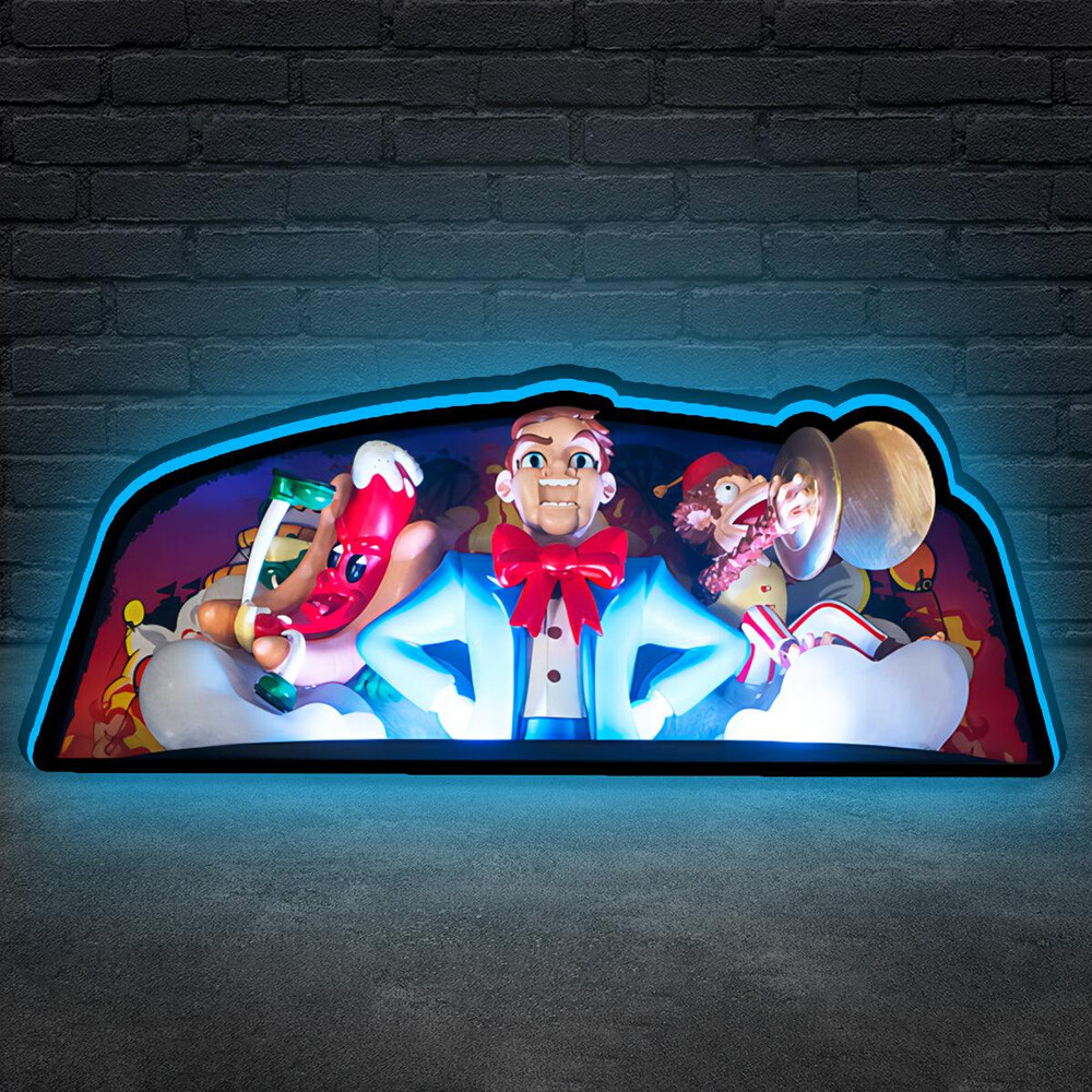 Funhouse 2.0 Pinball Topper LED Lightbox 3D Printed Lightbox Rock Your Game