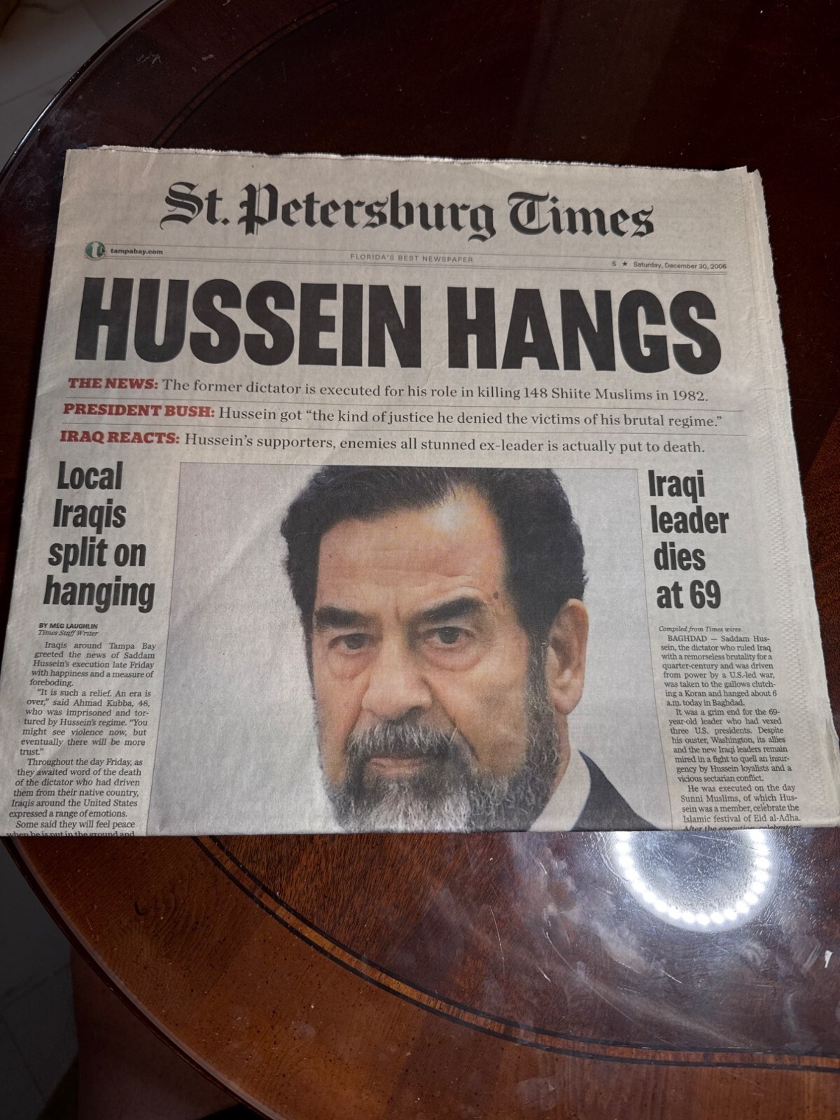 Vintage St. Petersburg Times Newspaper December 30 2006 \