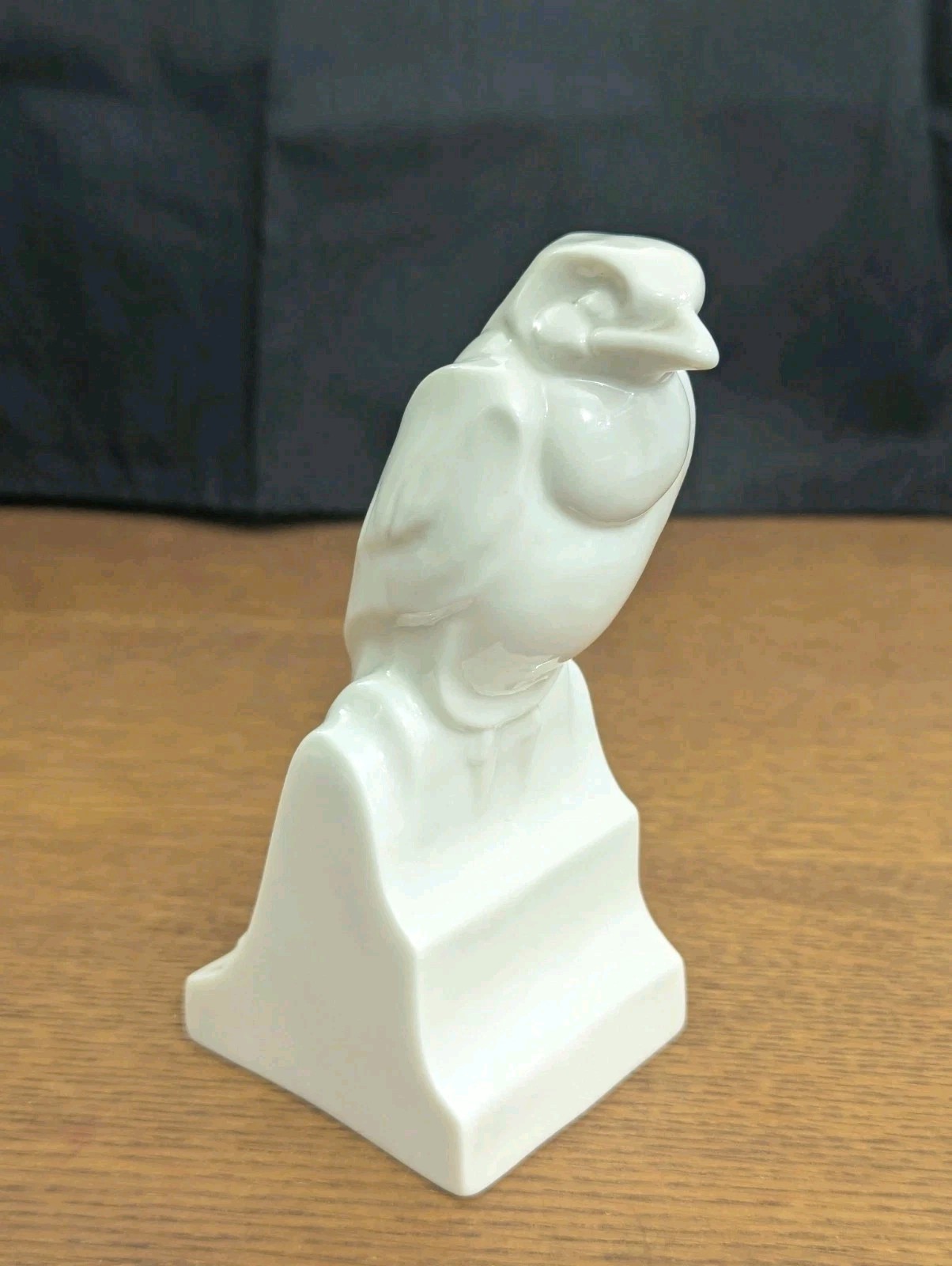 Mid Century Lenox Stylized Eagle On Pedestal Minimalist 5-3/4 Green Blue? Mark 