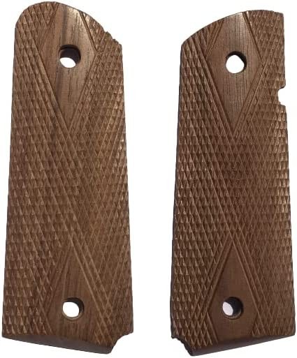 WWII US Army Original M1911 / 1911 .45 Colt Walnut Wood Pistol Grips WWII US Army Original M1911 / 1911 .45 Colt Walnut Wood Pistol Grips