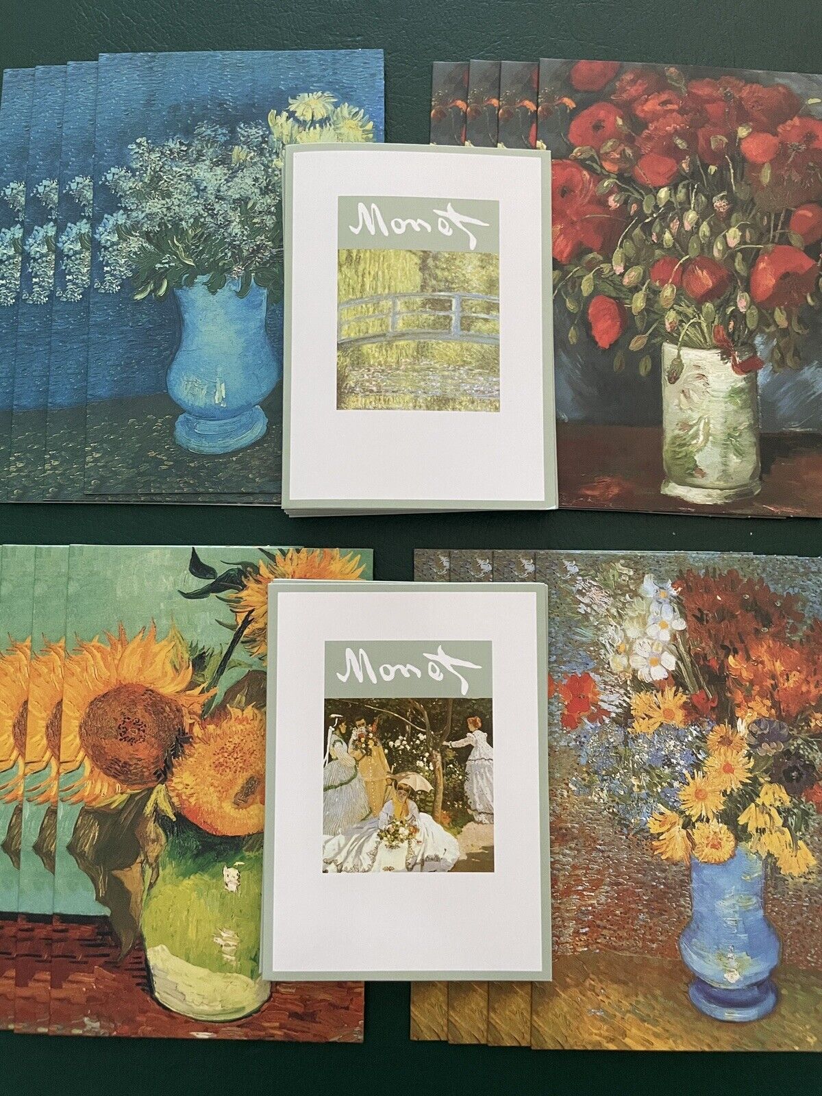 Van Gogh & Monet Blank Stationary Cards and Envelopes