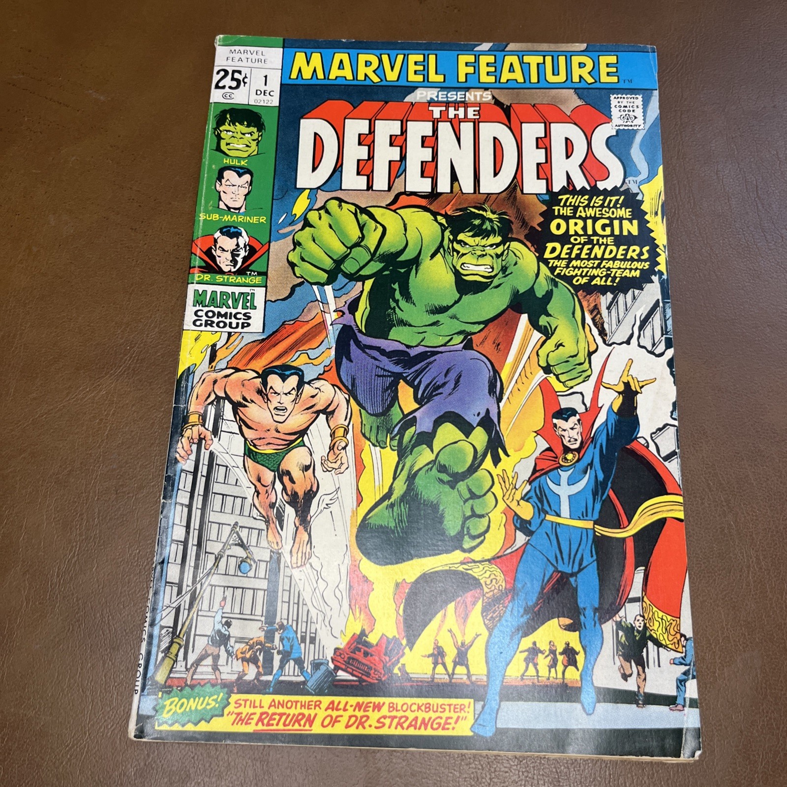 MARVEL FEATURE #1  1971 MARVEL COMICS  defenders hulk dr strange sub-mariner