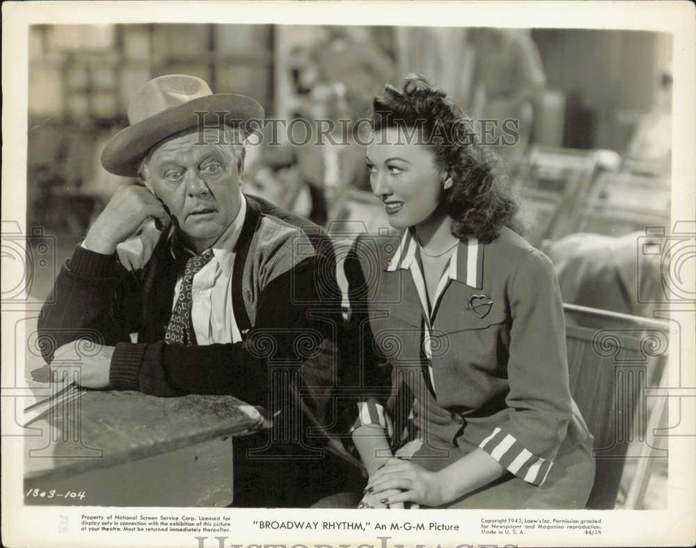 1943 Press Photo Charles Winninger and his co-star star in \