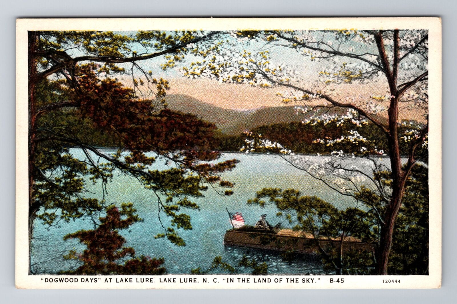 Lake Lure NC- North Carolina, Dogwood Days At Lake Lure, Vintage Postcard