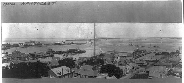 Photo:Nantucket Harbor Nantucket Massachusetts 1900s Panoramic View