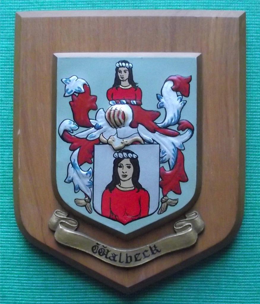 c1960 Heraldic House University College School Crest Shield Plaque : Walbeck