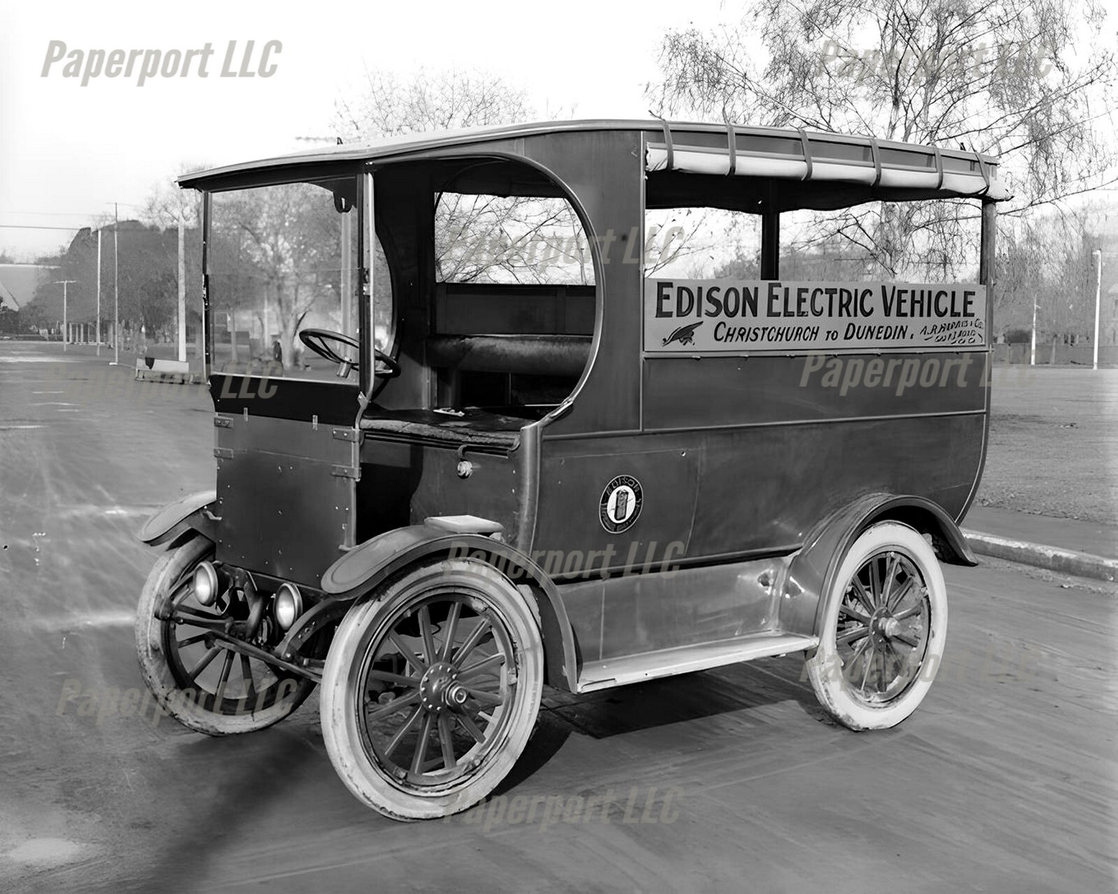 1900\'s Edison Electric Vehicle 8x10 Photo