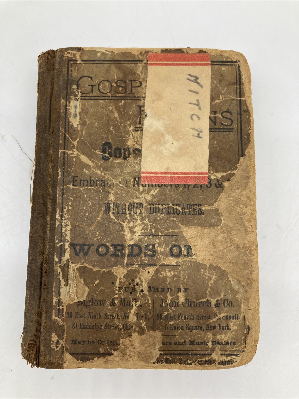 gospel hymns consolidated 1,2,3,4  pocket size 1886