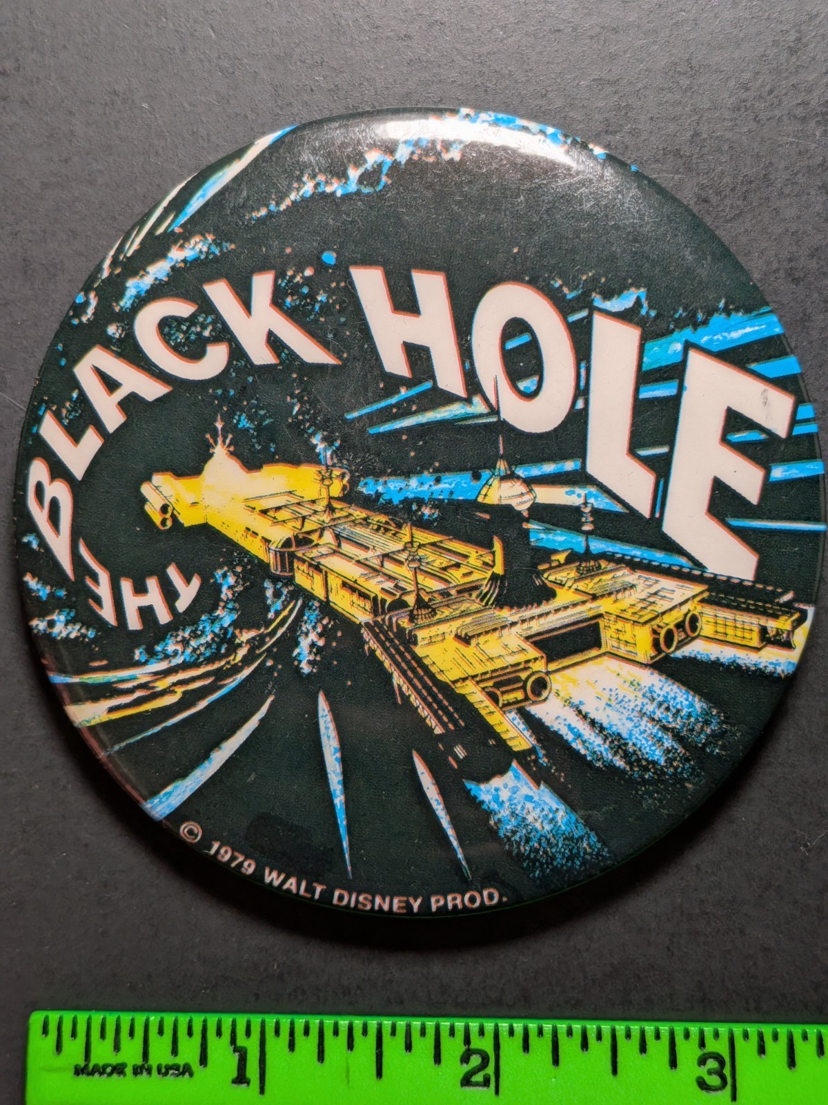 Vintage 1979 Black Hole Movie Pinback Pin