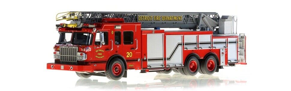 NEW Fire Replicas Detroit Fire Department Spartan/Smeal Ladder Co. 20