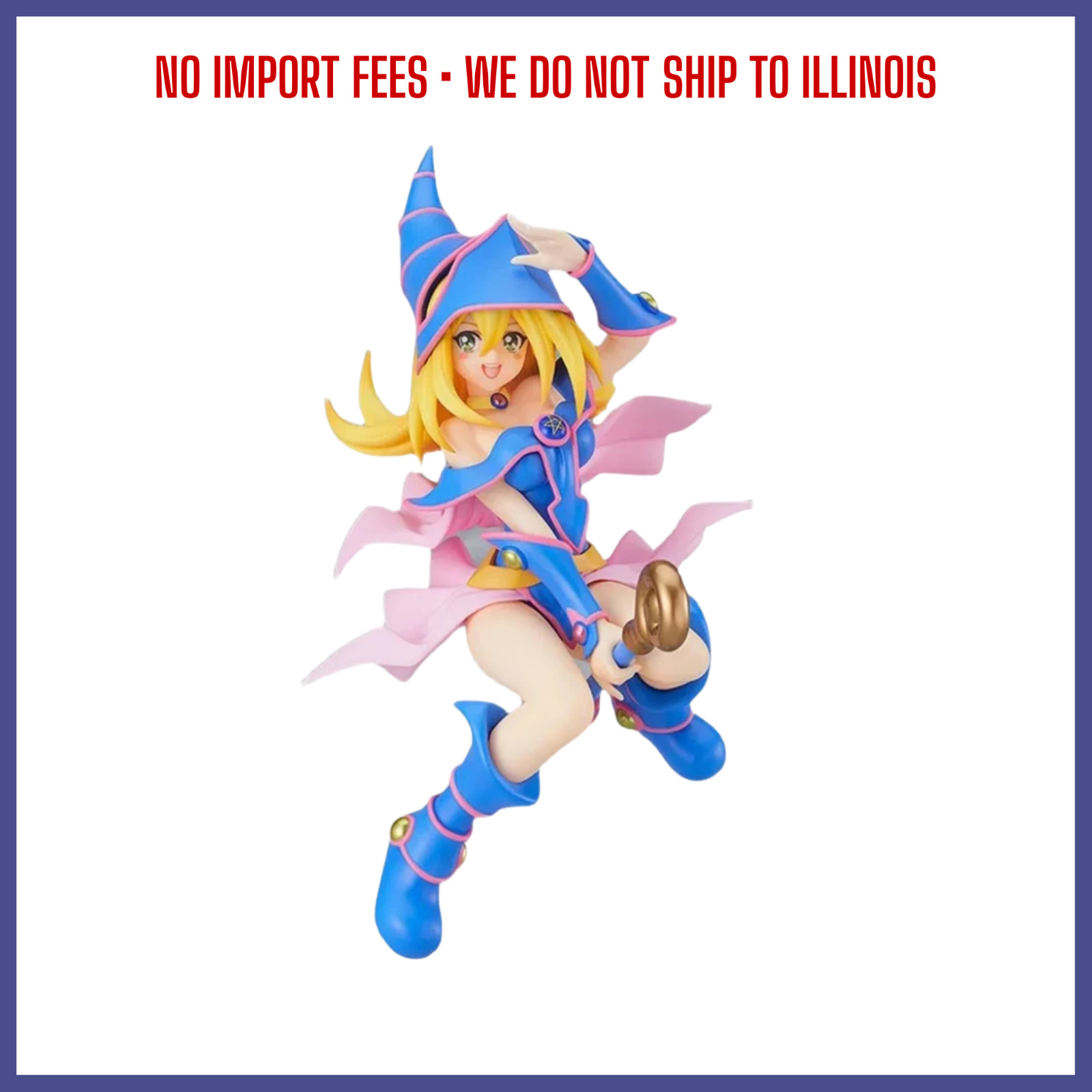 21CM Dark Magician Girl Figure Kawaii Anime PVC Doll Collector Gift Toy