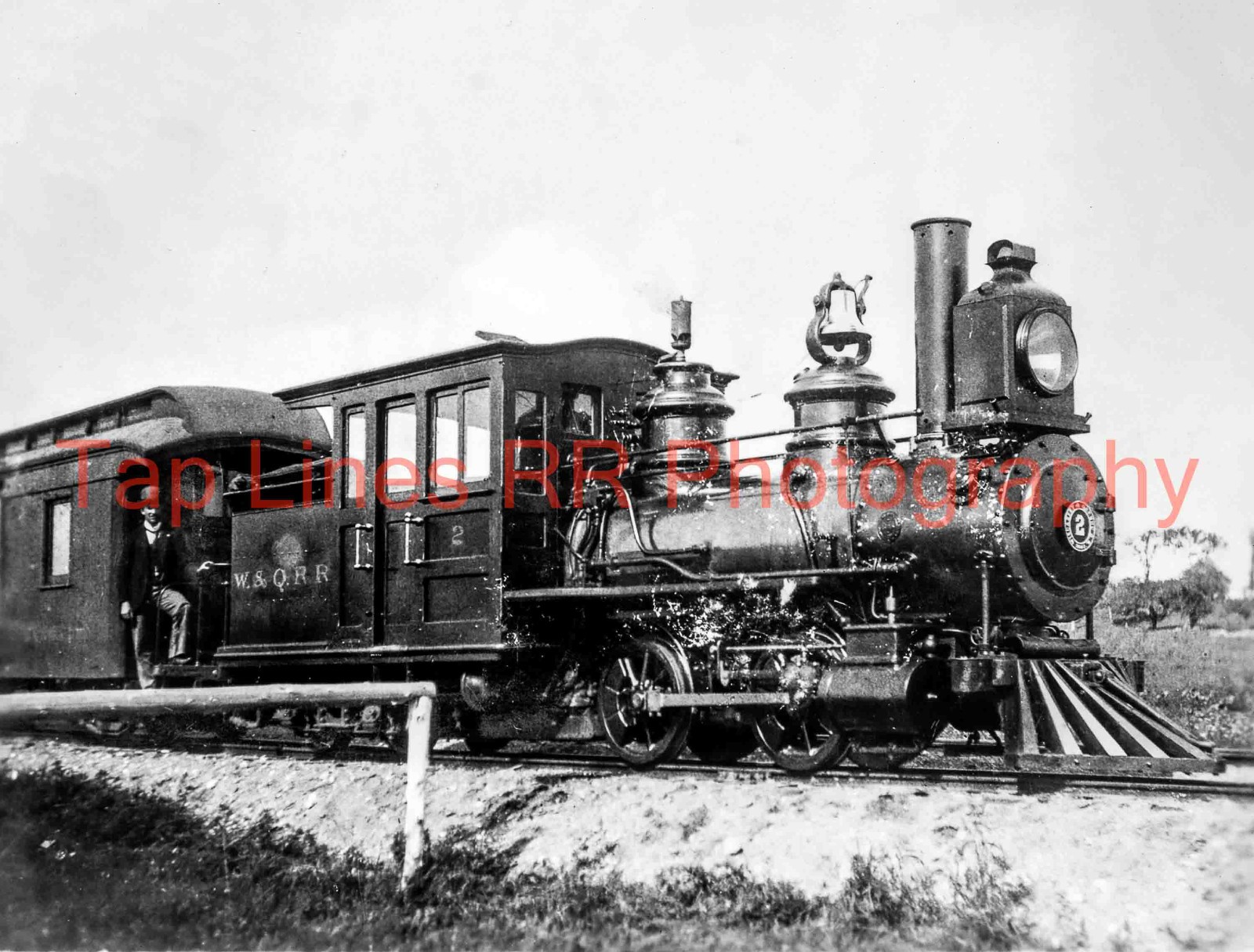 Wiscasset & Quebec #2 0-4-4RT Forney Wiscasset ME 1896 2\' Ga NEW 8x10 PHOTO