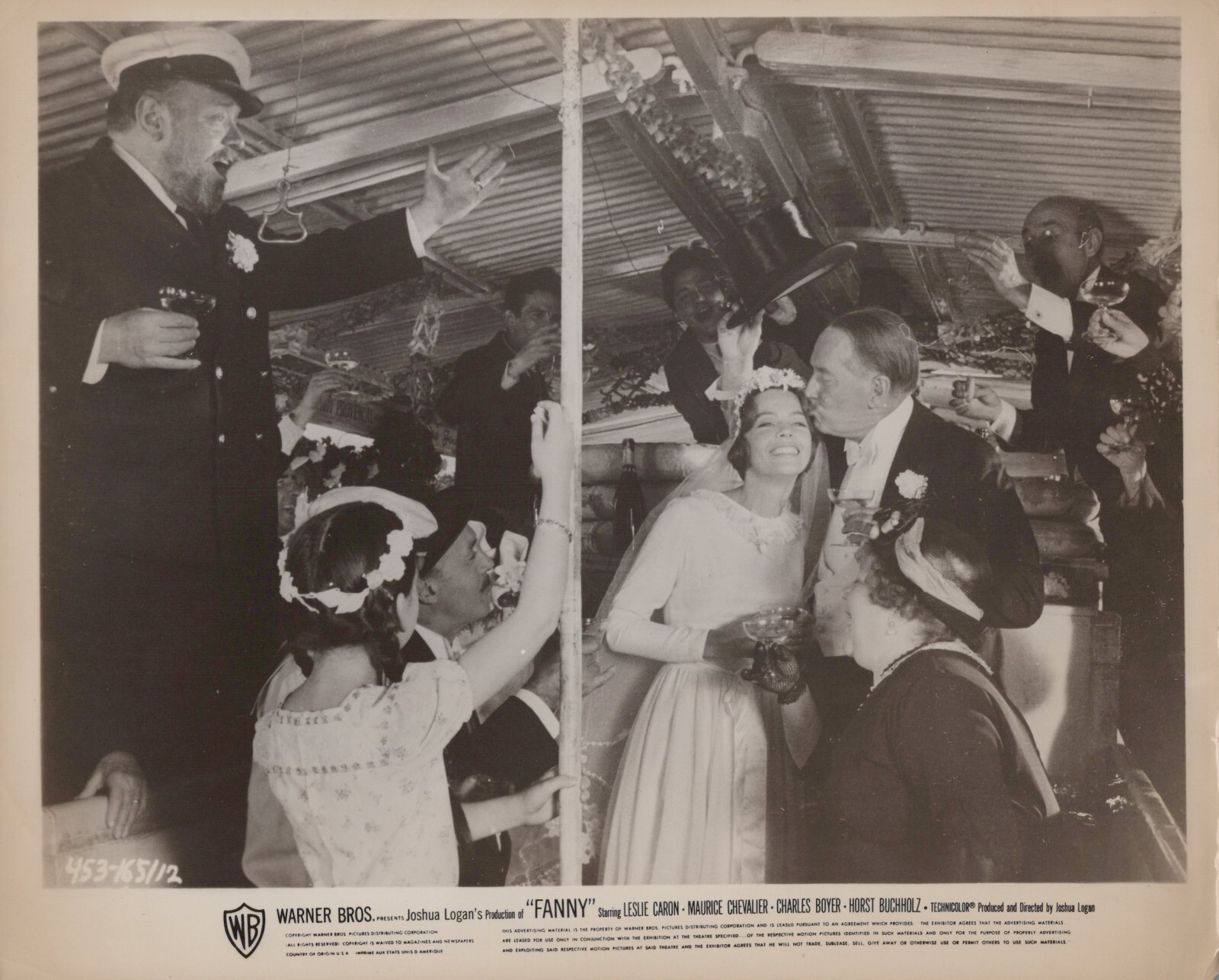 Leslie Caron + Maurice Chevalier in Fanny (1961)❤️Original Vintage Photo 840