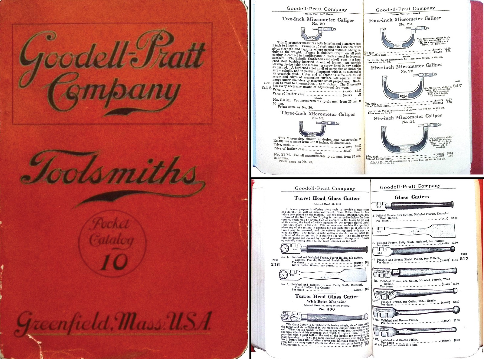 Orig. Goodell-Pratt Company 1911 Gen. Line Catalogue, 304 Pgs. - mjdtoolparts