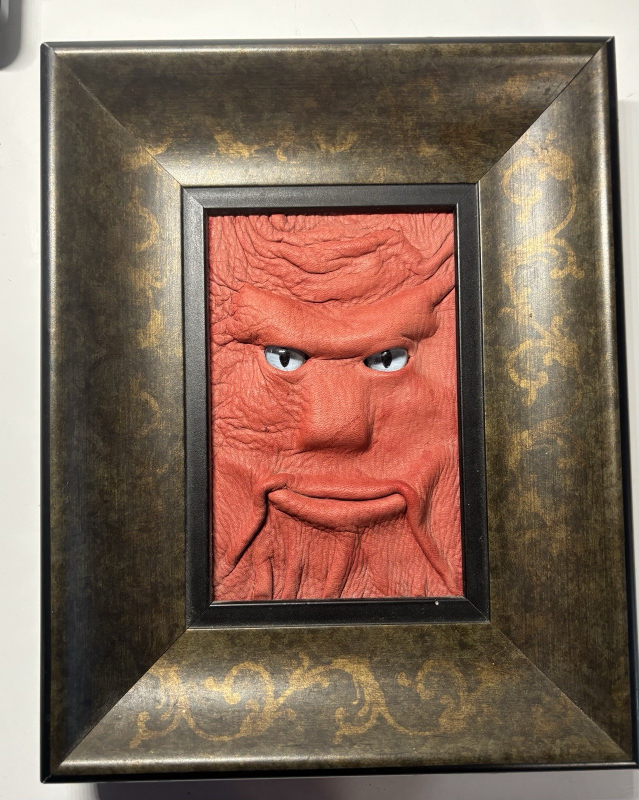 Grichels Style Leather Framed Face Abbots Hollow Studios Signed Face Changes Grichels Style Leather Framed Face Abbots Hollow Studios Signed Face Changes
