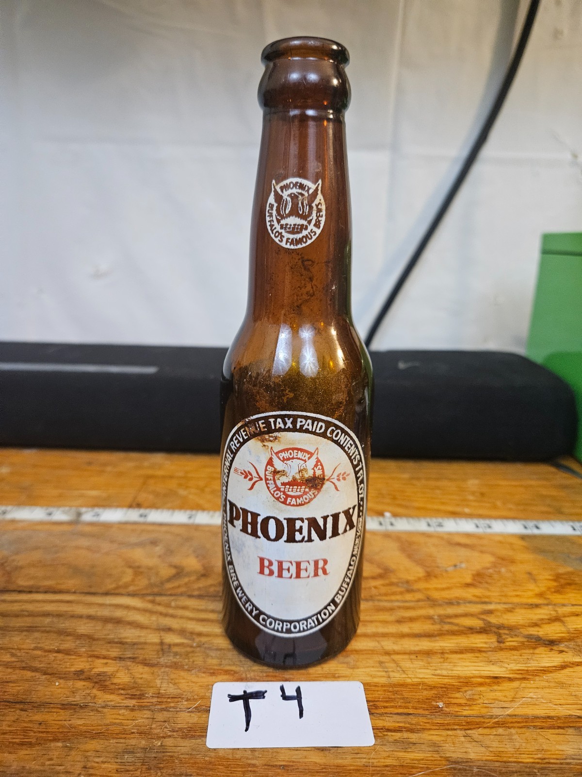 VINTAGE 1949 Phoenix Beer Bottle 7oz Pony Buffalo NY Paper Label IRTP
