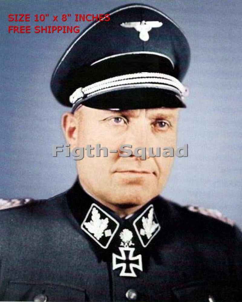 WW2 German General Hermann Priess Military Portrait 8x10 Photo O8656 WW2 German General Hermann Priess Military Portrait 8x10 Photo O8656