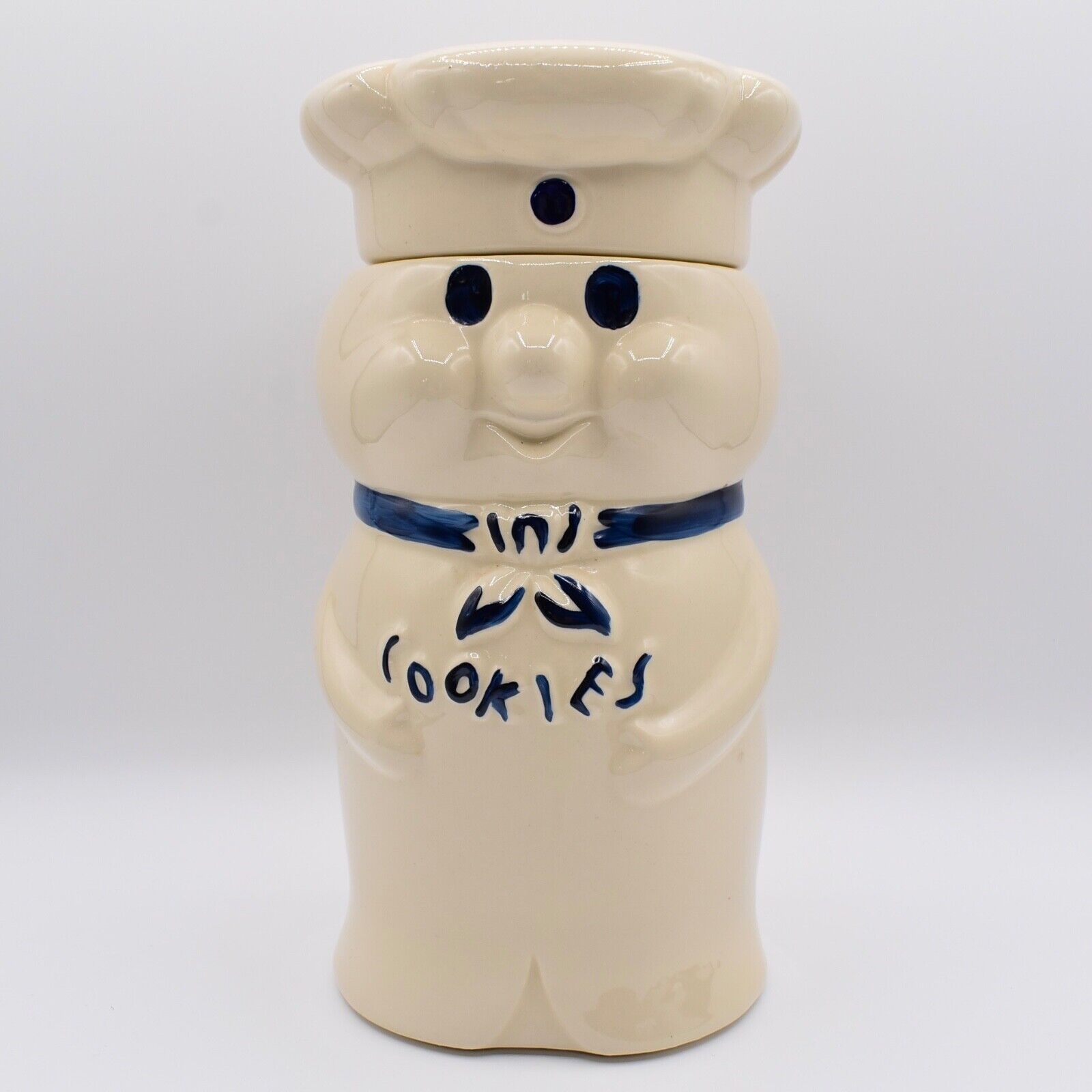 Vintage Pillsbury Doughboy Cookie Jar with Lid 10.5\