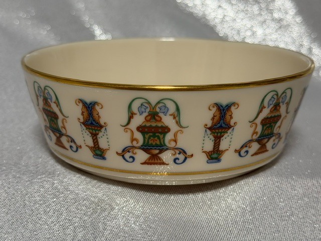 LENOX LIDO SALAD BOWL 1970s 24K GOLD PORCELAIN 5.75\