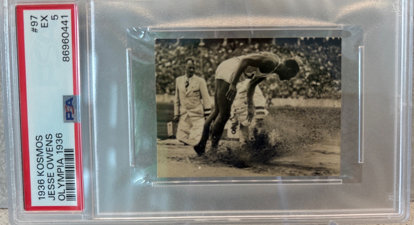 Jesse Owens 1936 Kosmos #97 Olympia Berlin 1936 PSA 5 Pop 3