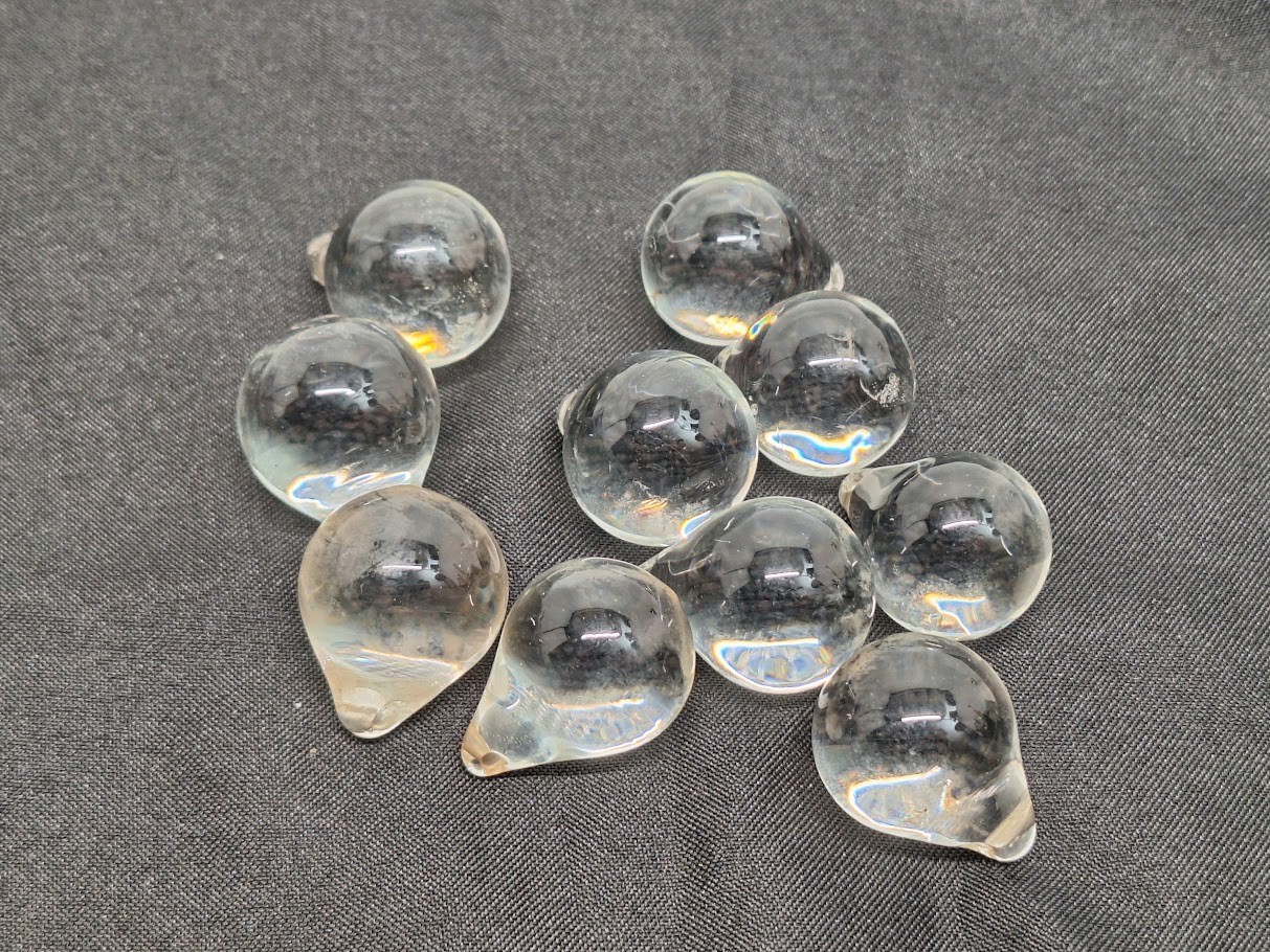 10X Solid Glass Tear Drops 30mm x 25mm Approx