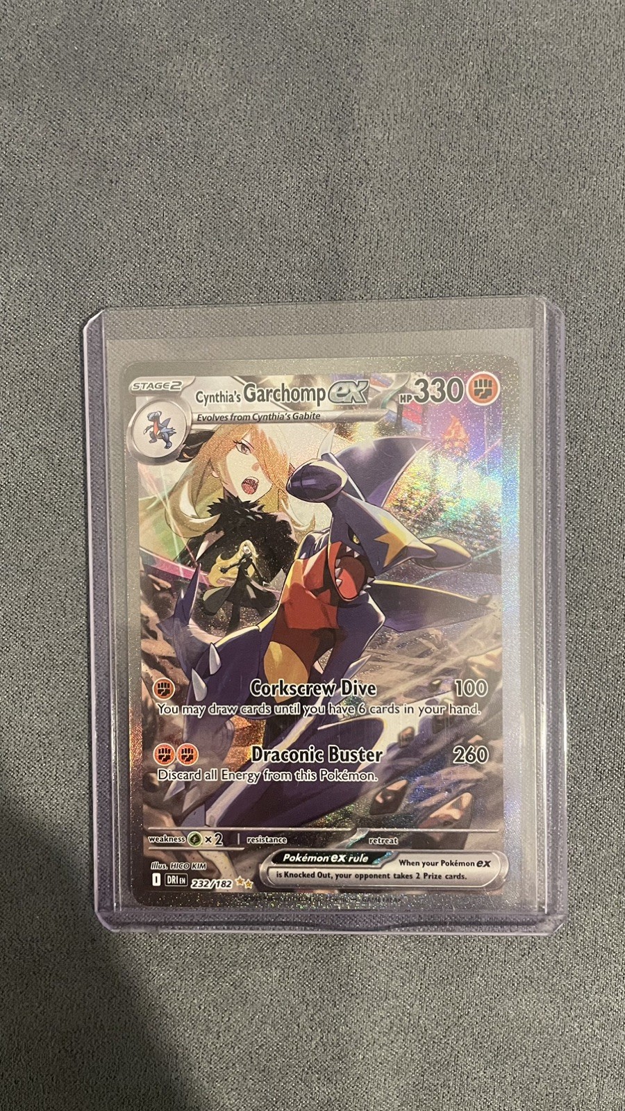 Pokémon TCG Cynthia's Garchomp EX Destined Rivals 232/182 SIR Mint Condition