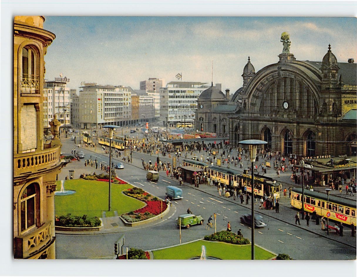 Postcard Hauptbahnhof Frankfurt am Main Germany