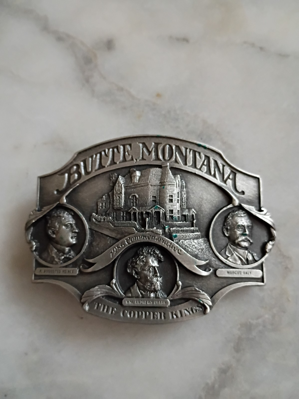 Vintage Siskiyou Butte Montana The Copper Kings 1986 Limited Edition Belt Buckle