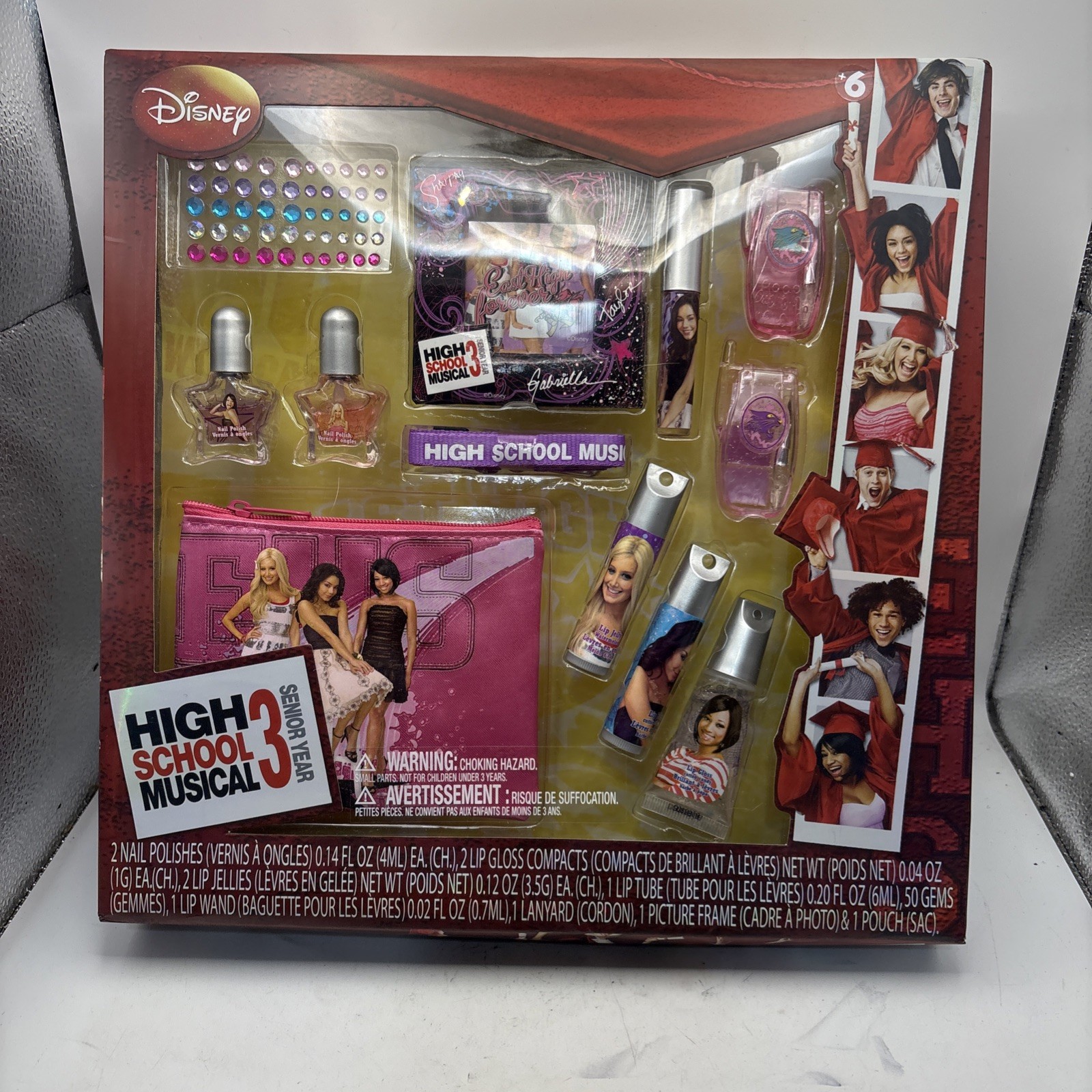 Vtg 2008 Disney High School Musical 3 Senior Year Makeup Cosmetic Set New Deadst