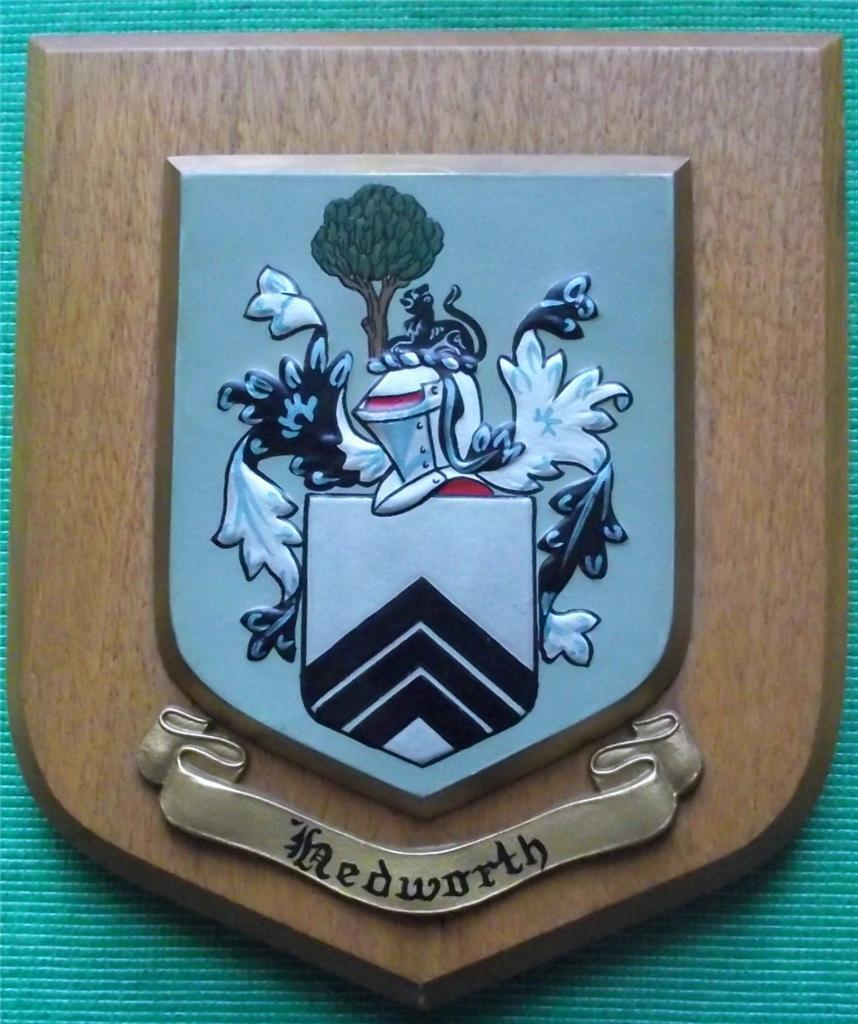 c1960 Heraldic House University College School Crest Shield Plaque : Hedworth