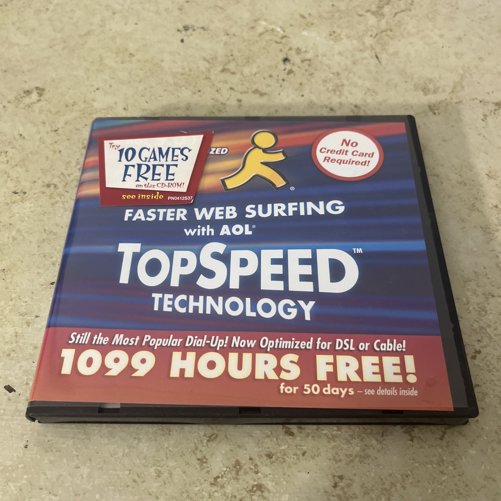 AOL 9.0 Optimized - Vintage Top Speed Web Surfing - Comes W/ 10 Free Games