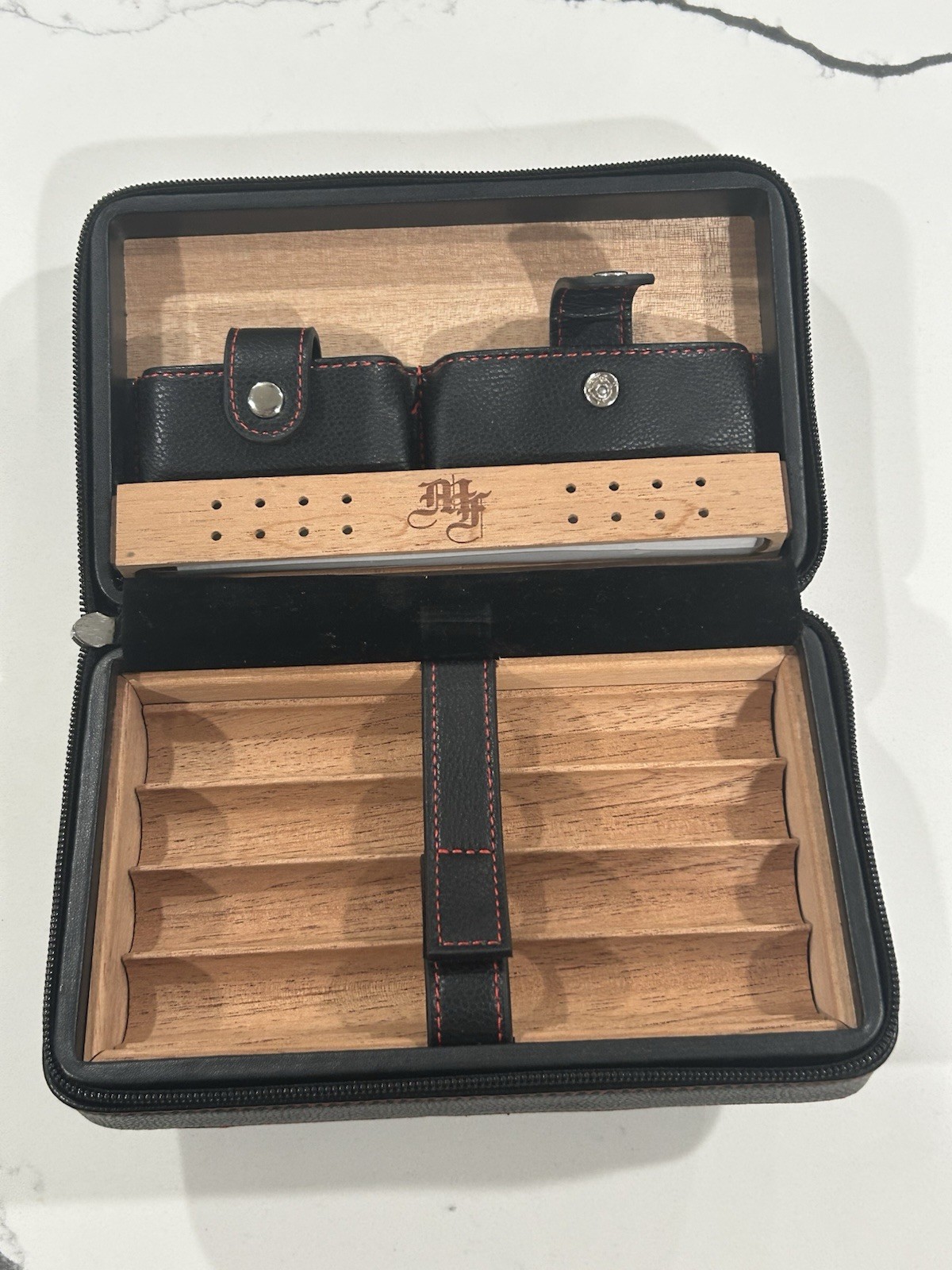 My Father Cigars Travel Humidor Case – Portable Cigar Storage Box