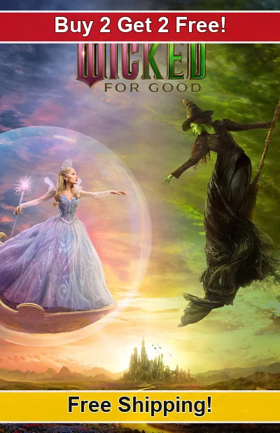 Wicked For Good 2025-01 11x17 Movie TV Show Poster Buy 2 Get 2 Free 