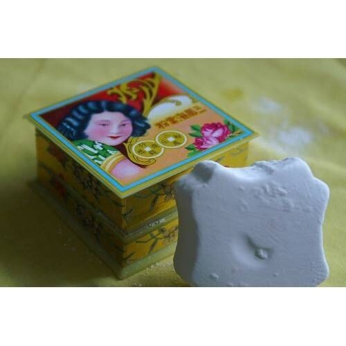 Traditional Chinese Sam Fong Hoi Tong White Pressed Powder Classic Beauty 